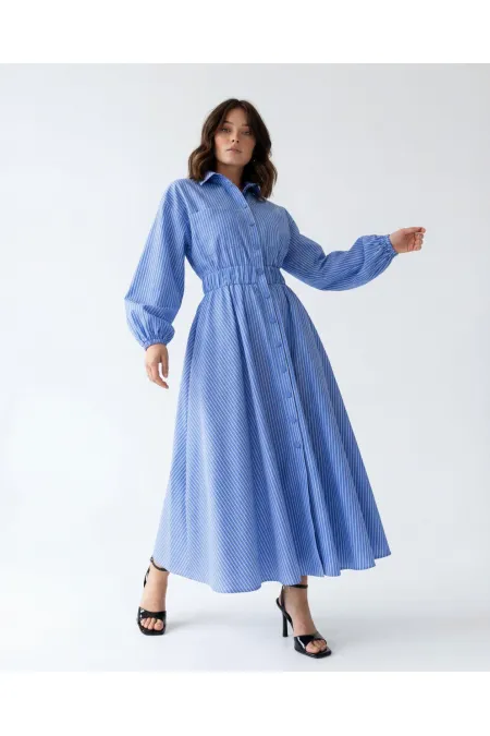 5903 DRESS - LUCCA STRIPED