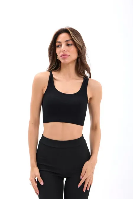 15537 RİPLİ BRA-SİYAH