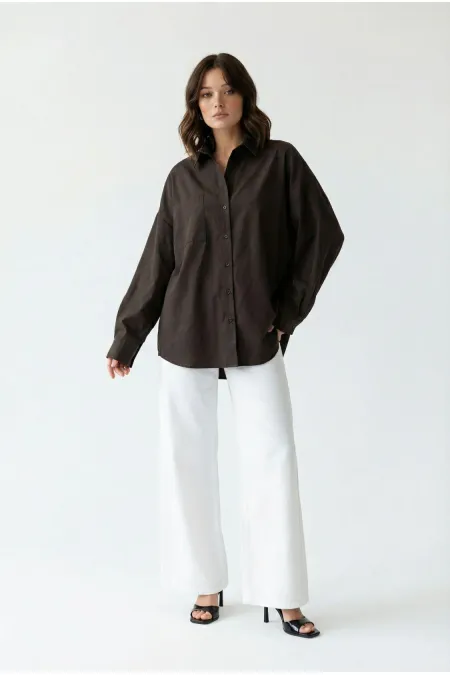 7554 SHIRT-BROWN 7554 SHIRT-BROWN