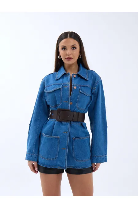 VESTE EN JEAN 6578 - BLEUE