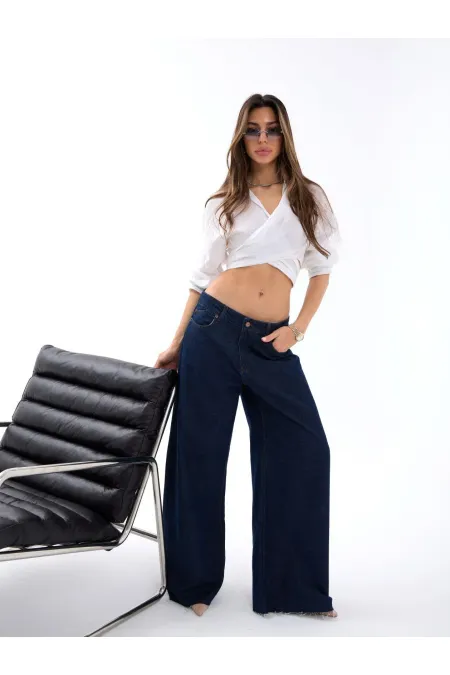 7350 KOT PANTOLON-MAVİ