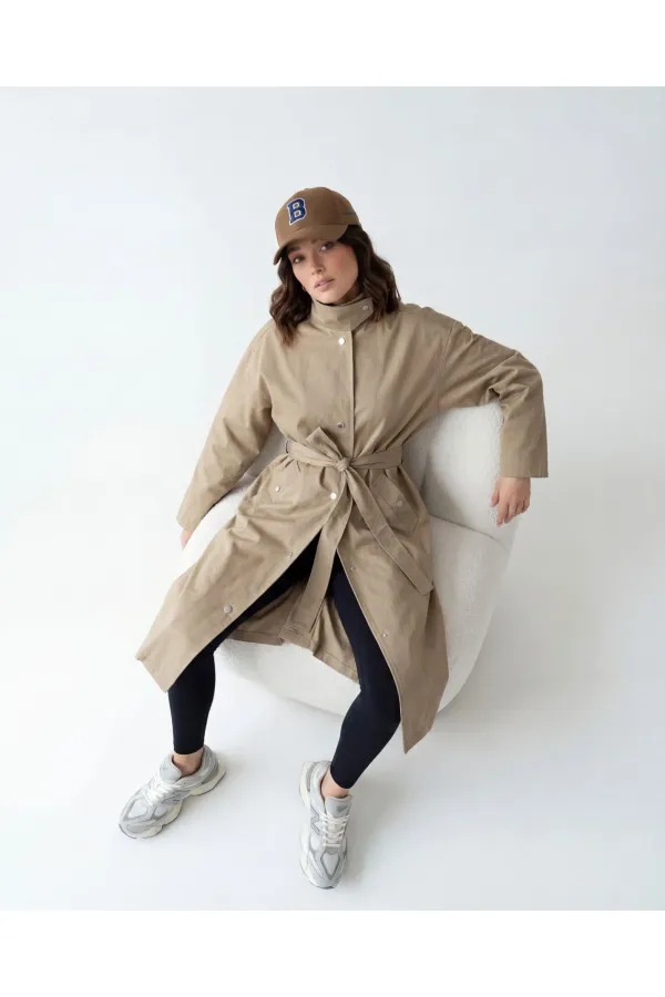 7535 TRENCH-COAT - CAMEL