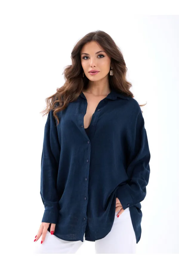 7447 SHIRT - NAVY BLUE