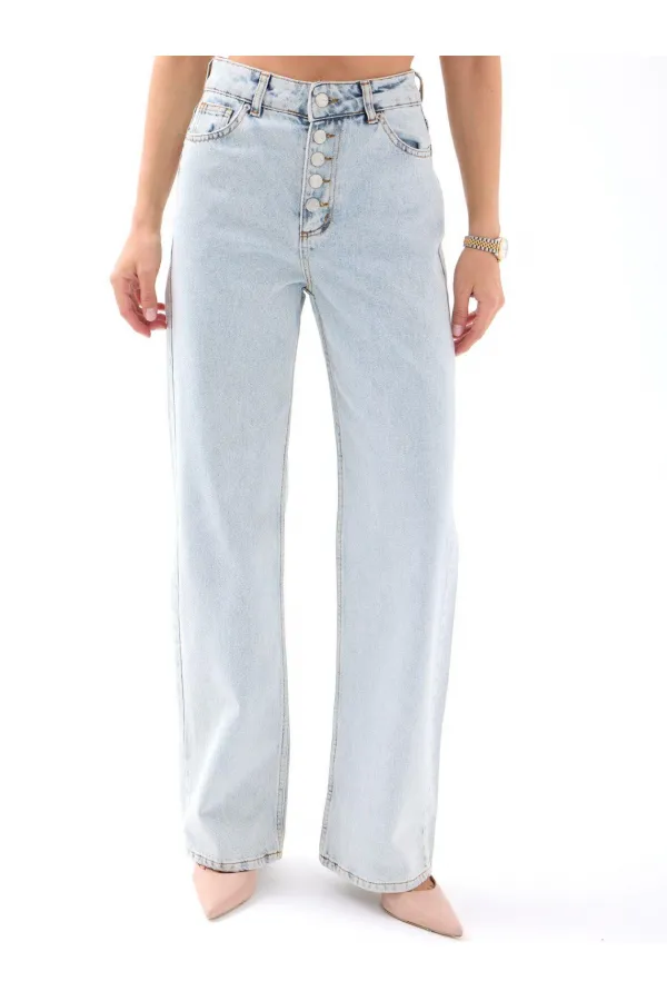 5171 JEAN BOUTONNÉ LARGE - BLEU CLAIR
