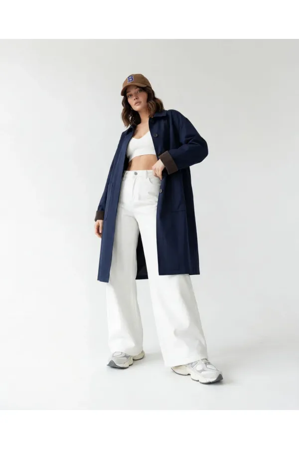 7476 TRENÇKOT-LACİVERT