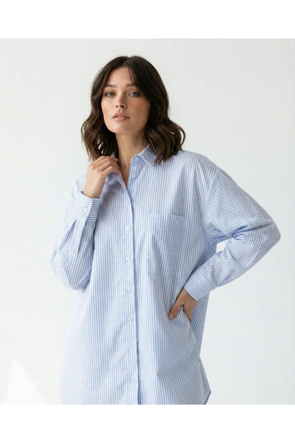 6993 GÖMLEK-MIAMI ÇİZGİLİ