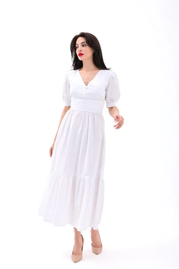 ROBE 6411 - BLANC