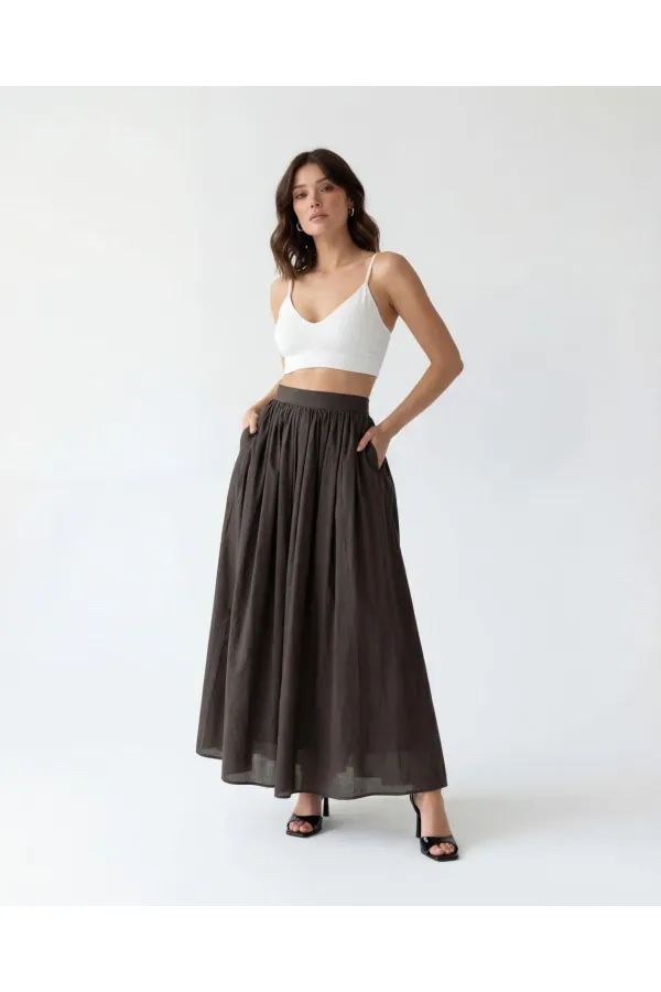 7580 SKIRT-COFFEE