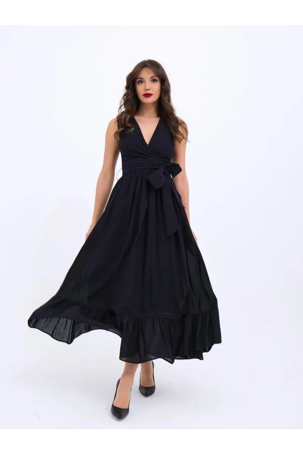 6921 DRESS - BLACK