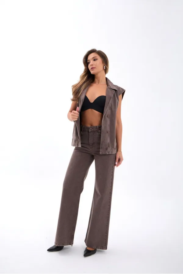 7495 KOT PANTOLON-KAHVE