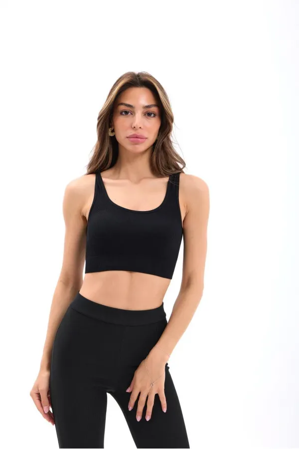 15537 RİPLİ BRA-SİYAH