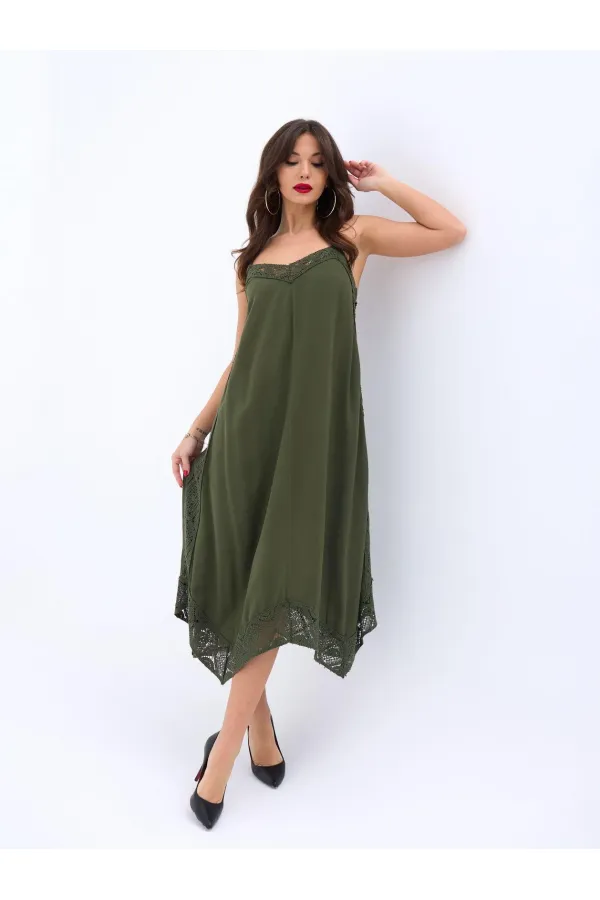 7108 DRESS - KHAKI