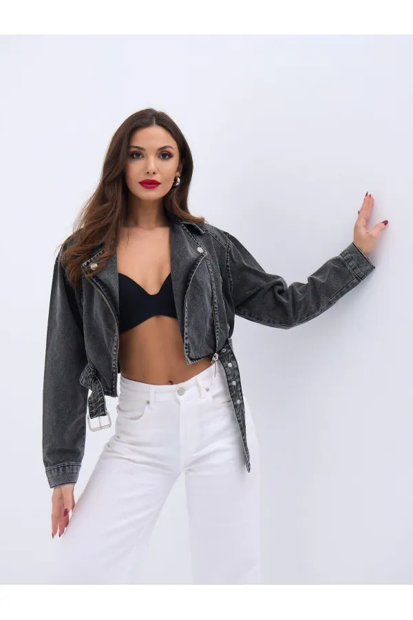 VESTE EN JEAN 6695 - NOIRE