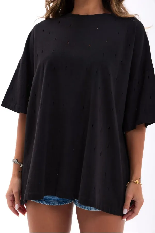 7169 T-SHİRT-SİYAH