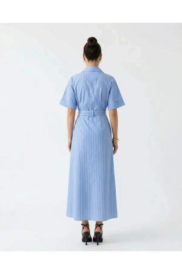 6948 DRESS - NOVARA STRIPED