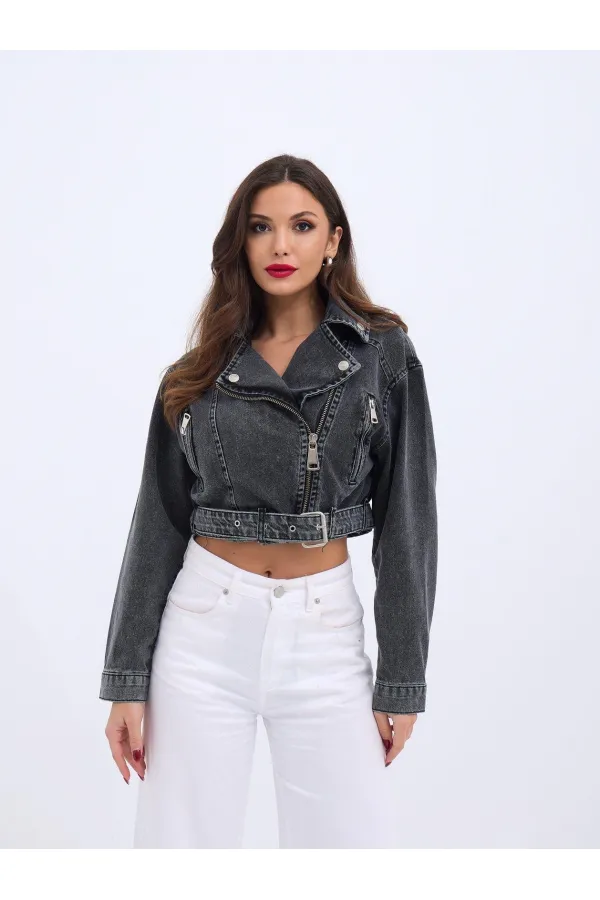 VESTE EN JEAN 6695 - NOIRE