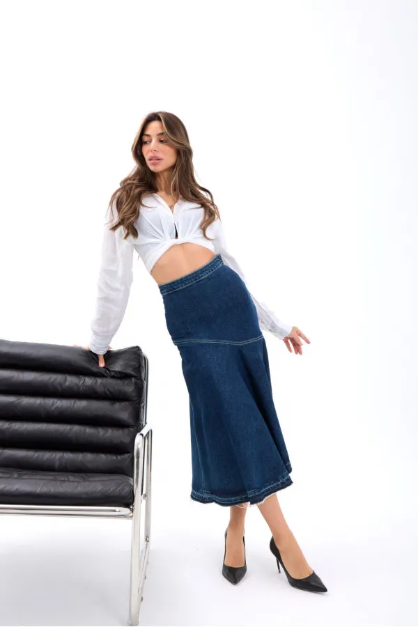 6490 DENIM ZW THE DENIM SKIRT-BLUE