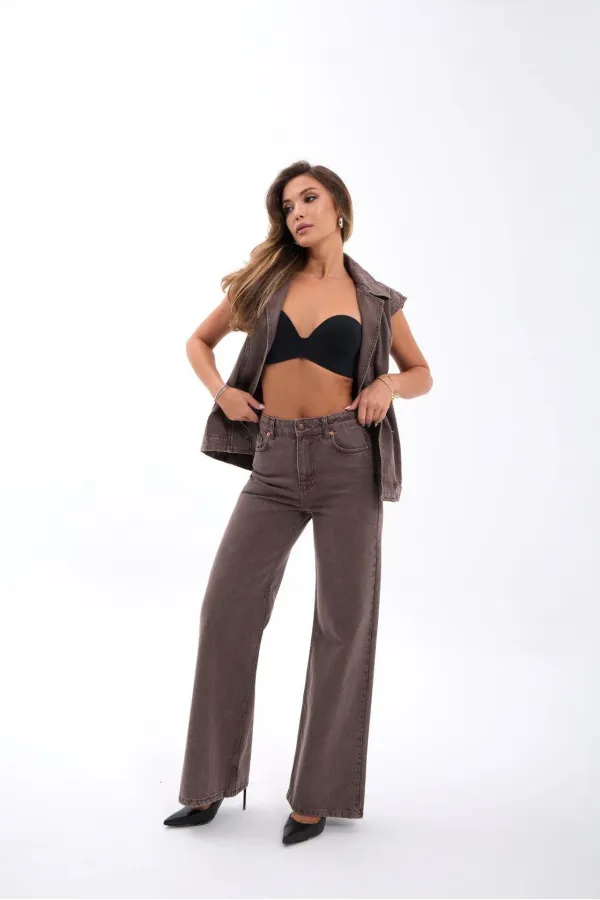 7495 KOT PANTOLON-KAHVE