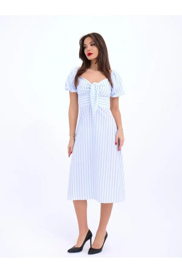 5948 ELBİSE-LOS ANGELES ÇİZGİLİ