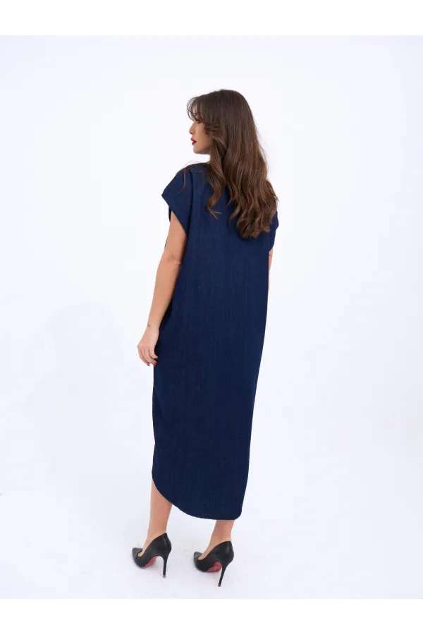 7348 DENIM DRESS - BLUE