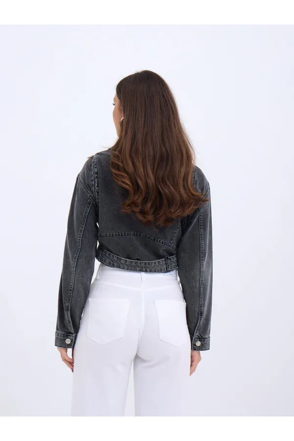 VESTE EN JEAN 6695 - NOIRE