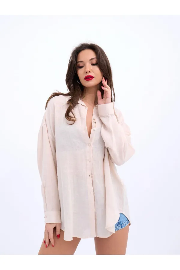 CHEMISE 6758 - BEIGE