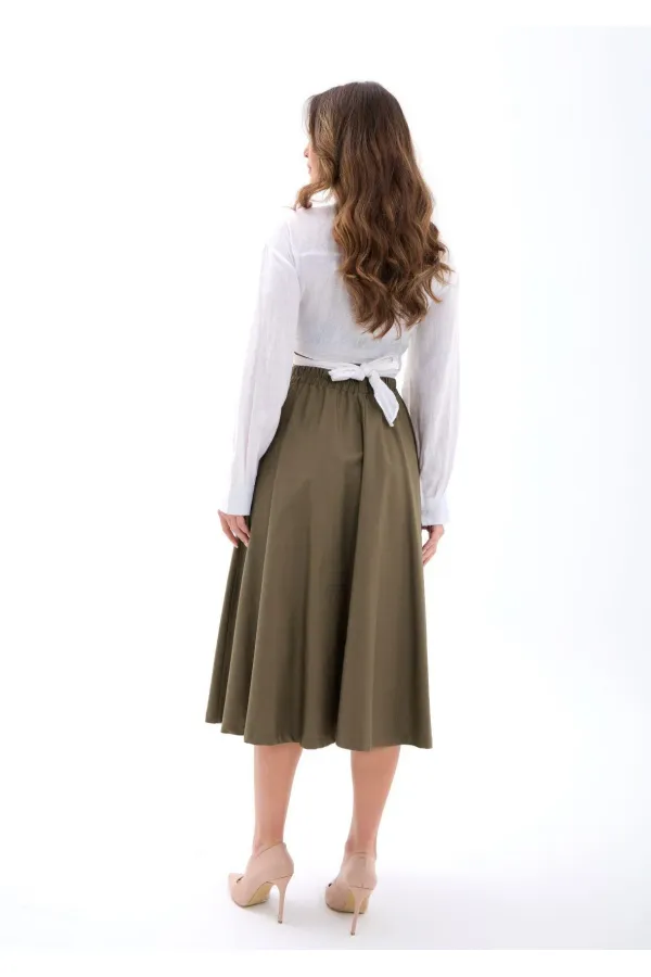 7004 SKIRT-KHAKI