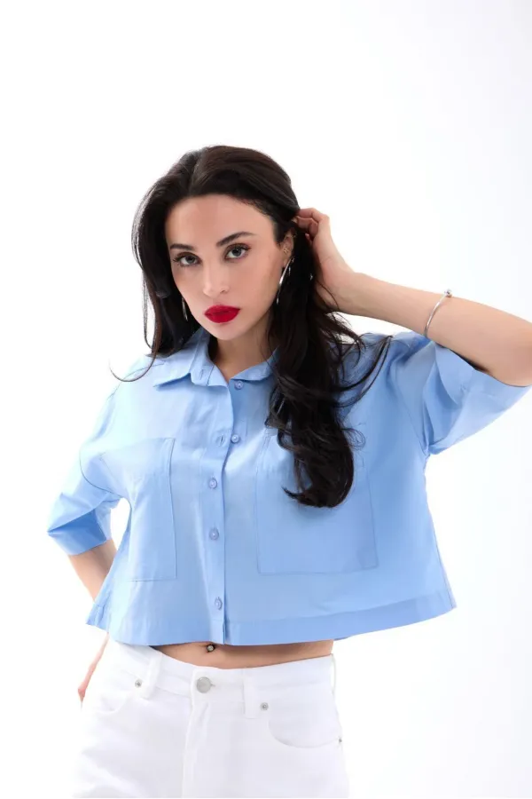 CHEMISE 4873 - BLEUE