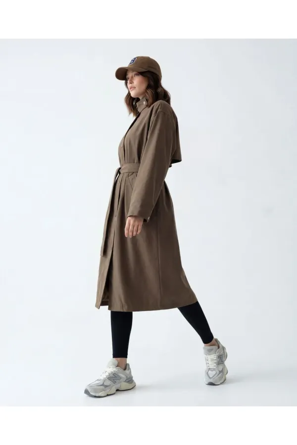 7535 TRENCH COAT - BROWN