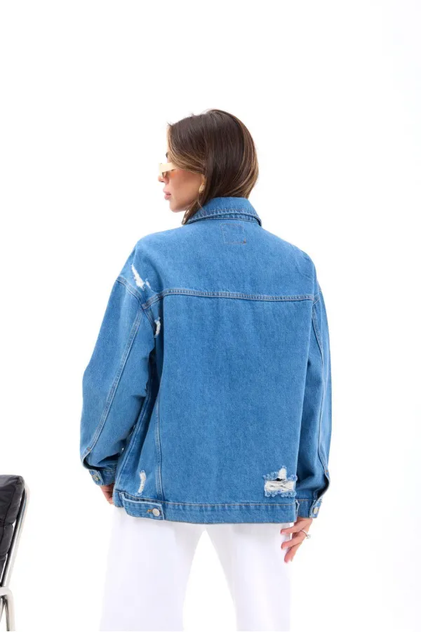 4929 VESTE EN JEAN - BLEUE