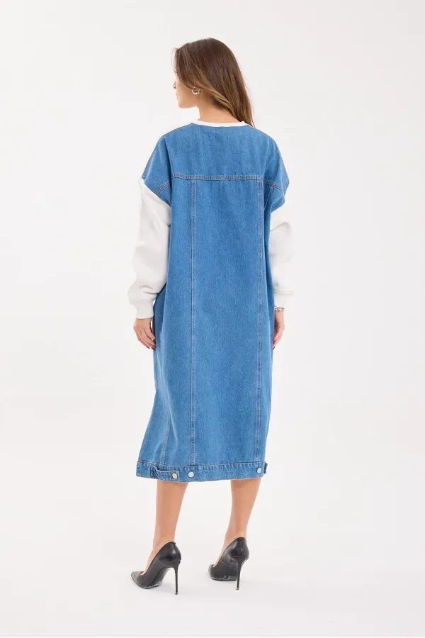 7194 LONG SWEAT-ECRU