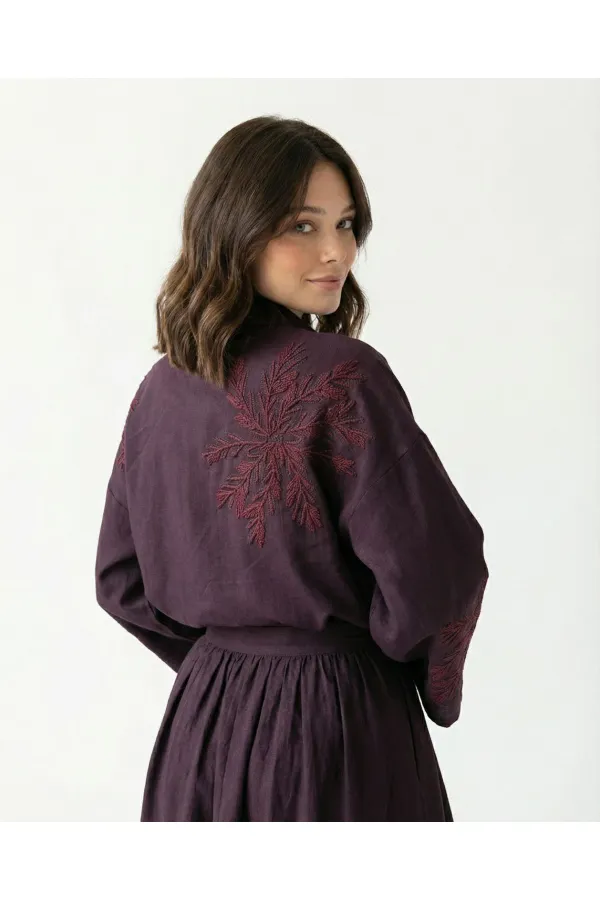 7614 SKIRT - BORDEAUX