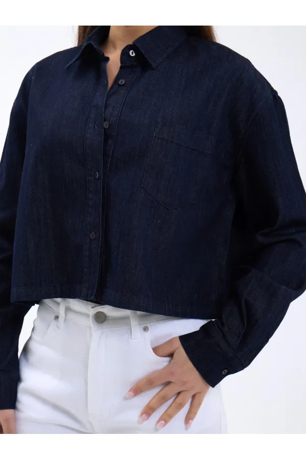 7362 KOT GÖMLEK-LACİVERT