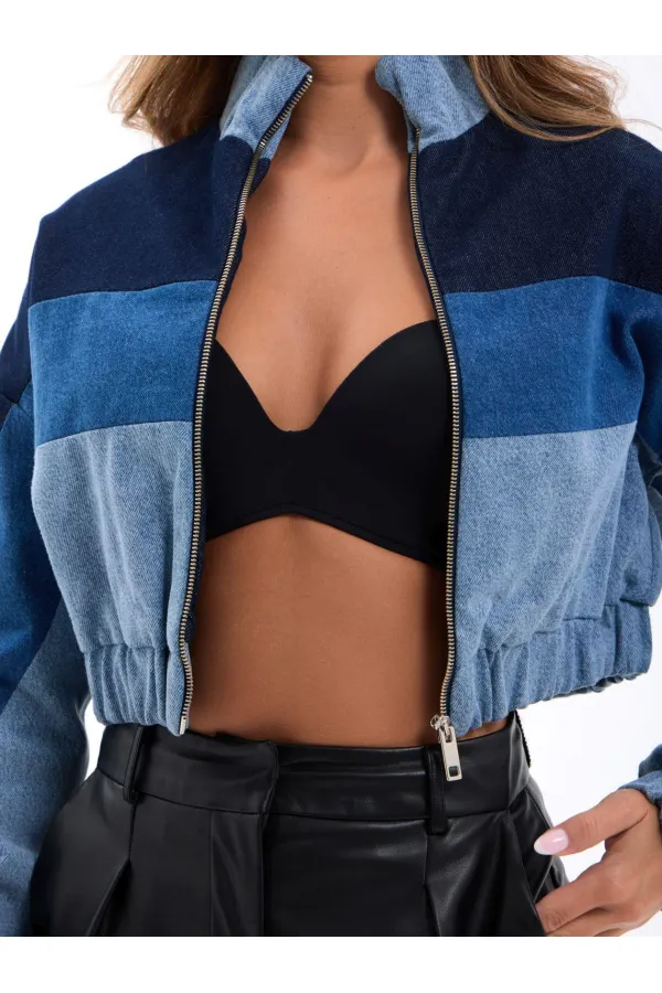 VESTE EN JEAN 7235 - BLEUE