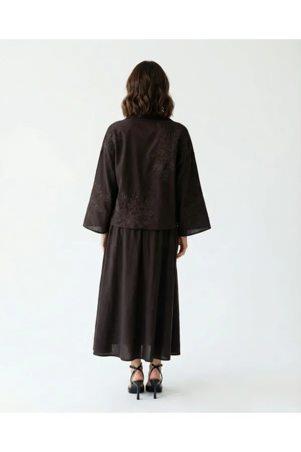 7614 SKIRT-COFFEE
