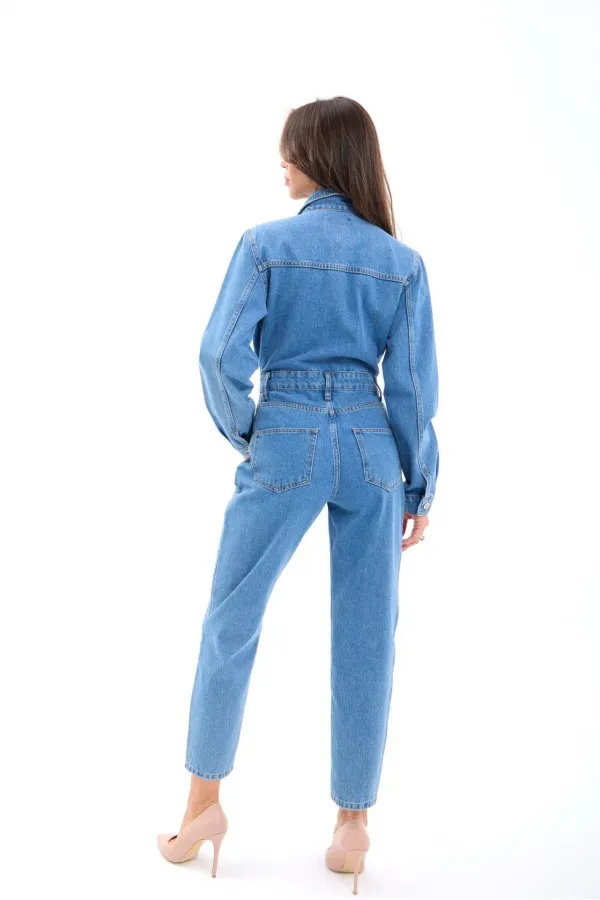 6718 DENIM JUMPSUIT - BLUE