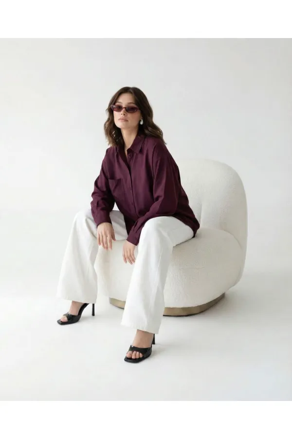 7554 SHIRT - BURGUNDY 7554 SHIRT - BURGUNDY