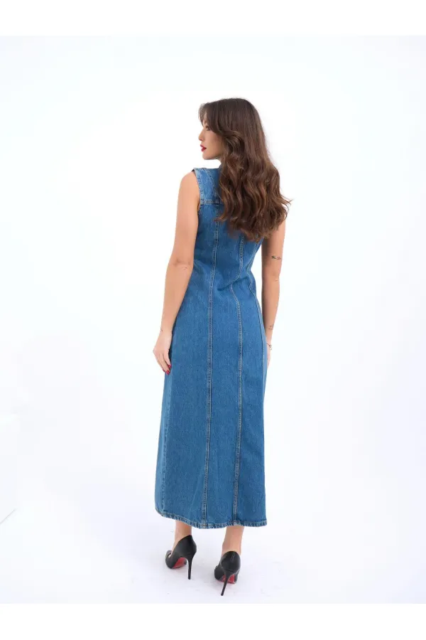 Robe en jean 6460 - Bleue