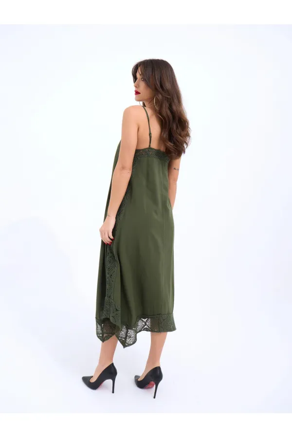 7108 DRESS - KHAKI