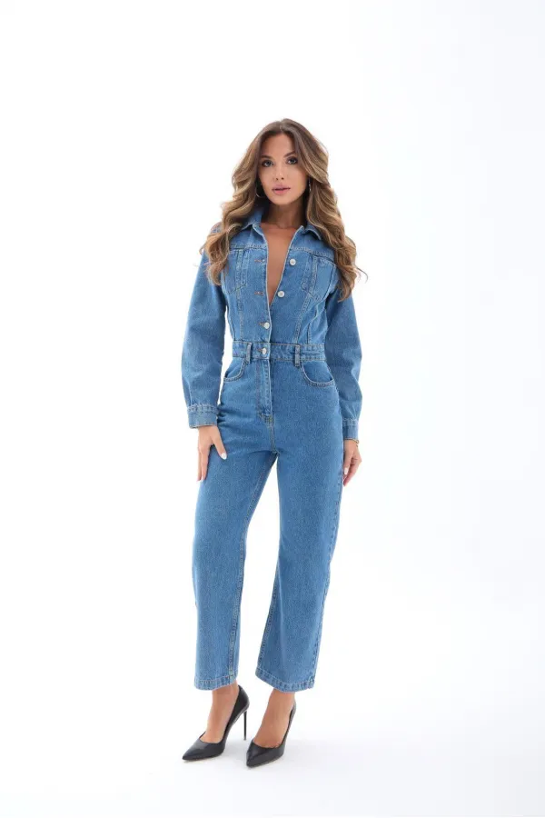 COMBINAISON EN JEAN 7467 - BLEUE