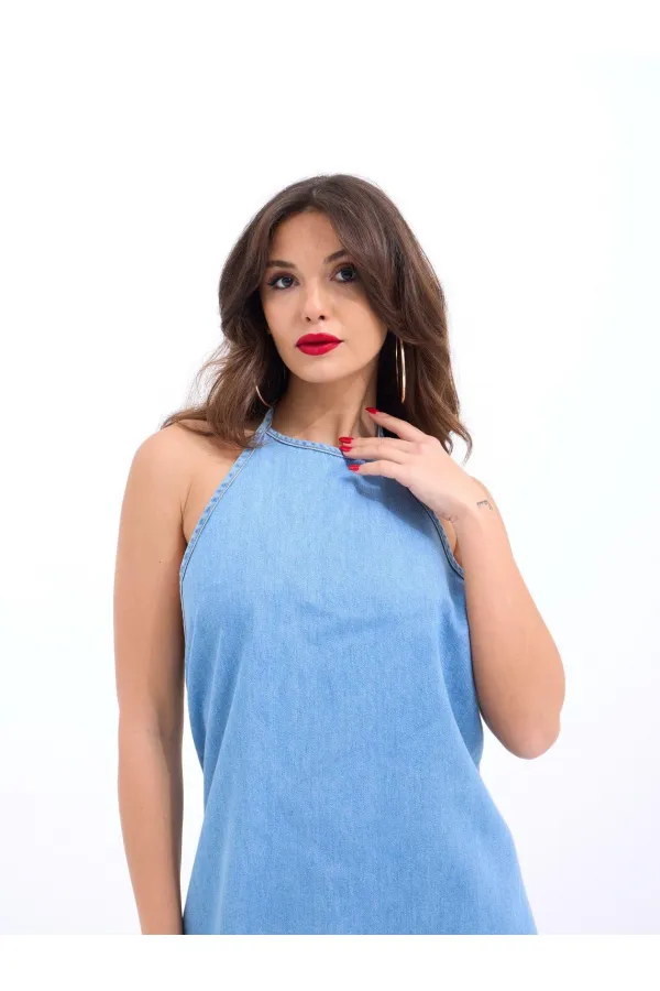 Robe en jean 6771 - Bleue