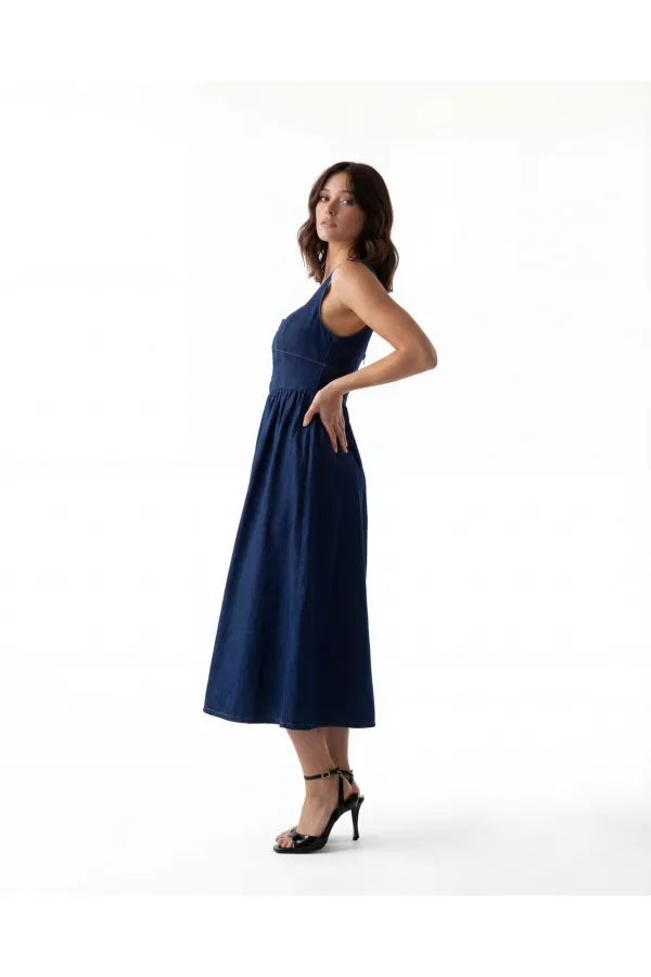 Robe en jean 7143 - Bleue