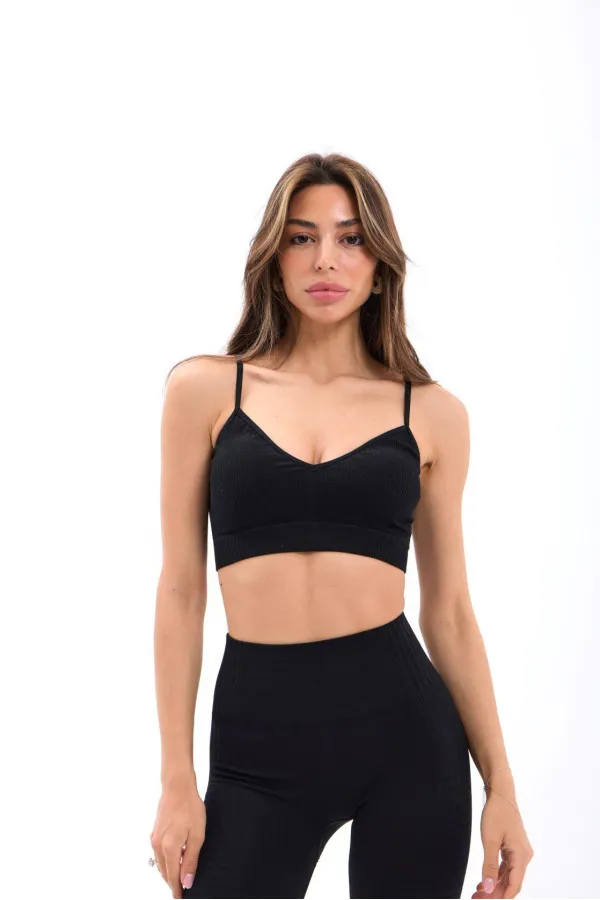 15538 LINED BRA - BLACK