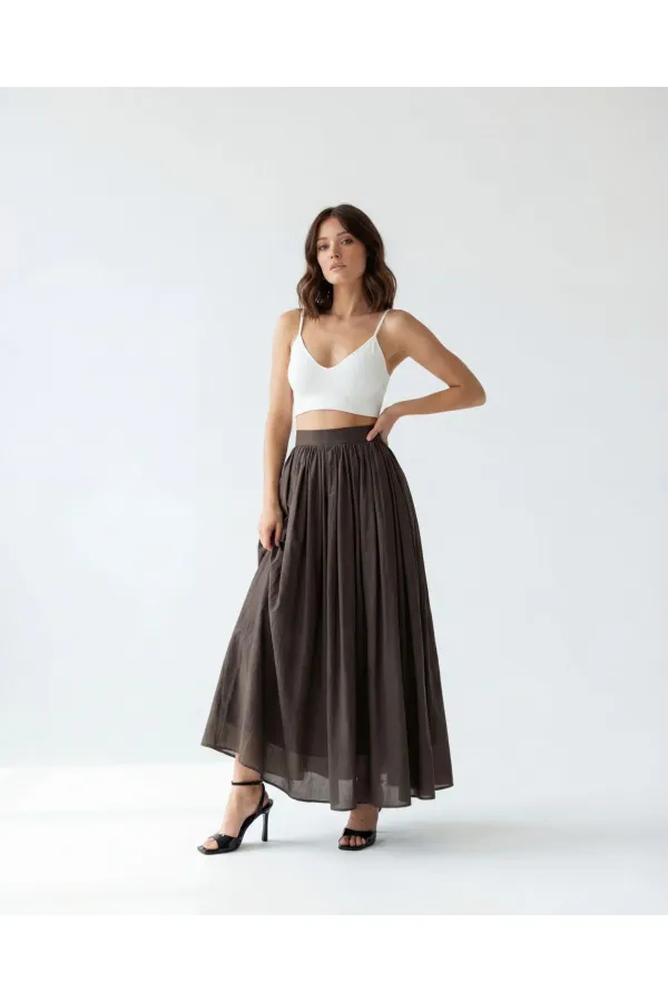 7580 SKIRT-COFFEE