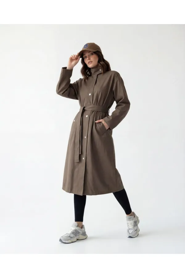 7535 TRENCH COAT - BROWN