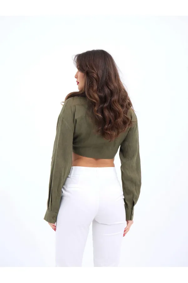 6759 CROP-KHAKI
