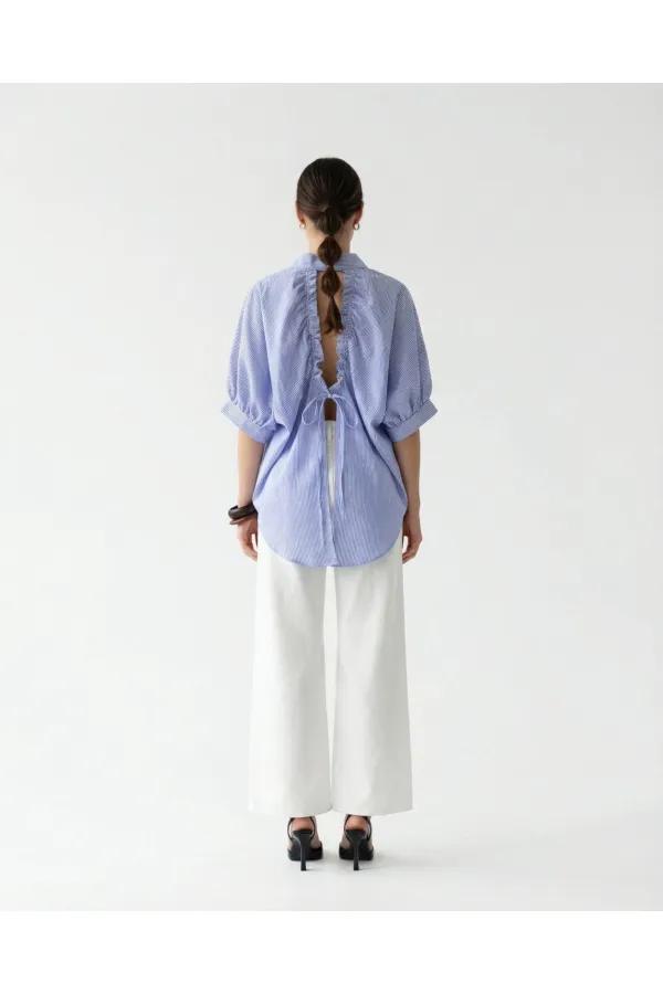 5190 SHIRT - BLUE AND WHITE STRIPED