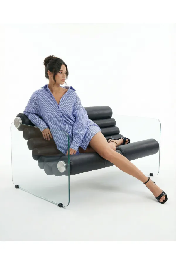 5213 GÖMLEK-MAVİ BEYAZ ÇİZGİLİ