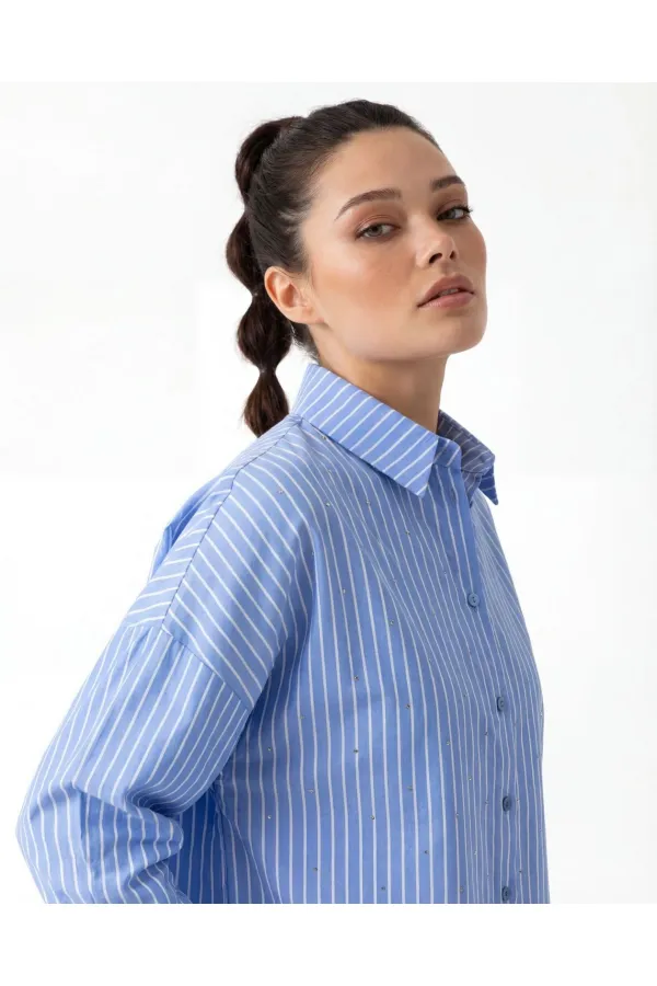 6972 ŞORTLU TAKIM-DENVER ÇİZGİLİ