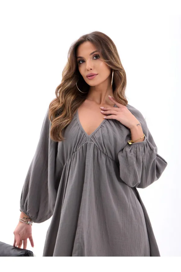 6327 DRESS - GRAY